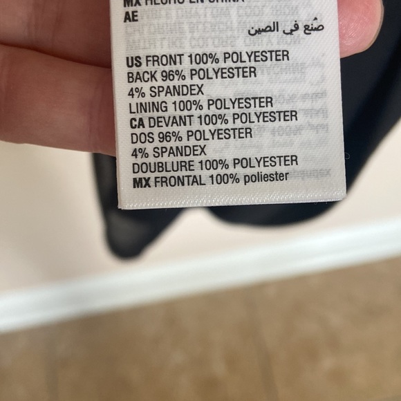 Ombre sequinned v neck tank, size large - Picture 2 of 2